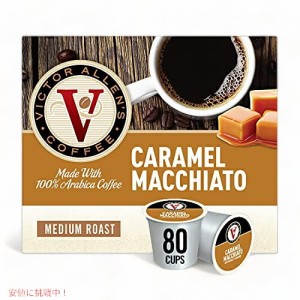 Victor Allen Coffee, Caramel Macchiato  ヴィクターアレン キャラメルマキアート 80個入り