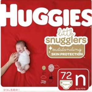 ハギーズ ベビーおむつ Huggies 新生児 サイズN 4.5kg テープタイプ 72枚入 低刺激 