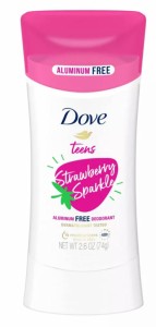 ダヴ Dove デオドラント ビューティーティーンズ Beauty Teens ストロベリー スパークル 74g Strawberry Sparkle Aluminum Free Deodoran