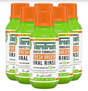 【6本】TheraBreath Oral Rinse, Mild Mint, 3 fl oz / セラブレス オーラルリンス [マイルドミント] マウスウォッシュ 88ml