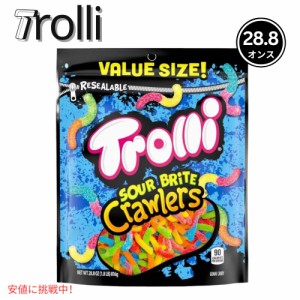 Trolli Sour トローリ サワー  キャンディBrite Candy Crawlers Gummi Worms ブライト キャンディー クローラー グミワーム 28.8oz