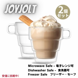 2個セット JoyJolt ジョイジョルト Pila Double Wall Insulated  ピラ ダブルウォール 断熱 コーヒーマグ Coffee Mugs 16 oz