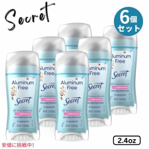 【6個セット】Secret シークレット Aluminum Free Deodorant for Women 2.4oz 女性用 アルウムフリー デオドラント チェリーブロッサム C