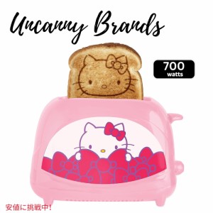 Uncanny Brands アンキャニーブランド ハローキティ 2枚焼きポップアップトースター 700ワット Hello Kitty Two-Slice Toaster 700watts