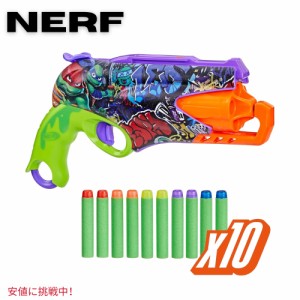 NERF ティーンエイジ ミュータント ニンジャ タートルズ ブラスター エリートダーツ10本付き Teenage Mutant Ninja Turtles Foam Blaster