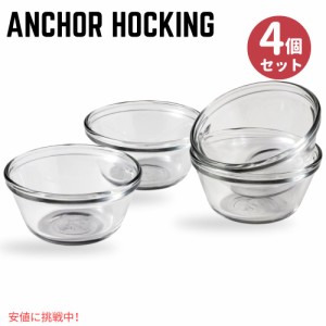 Anchor Hocking  6オンスガラス製カスタードカップ4個セット Anchor Hocking 6-Ounce Glass Custard Cups, Set of 4