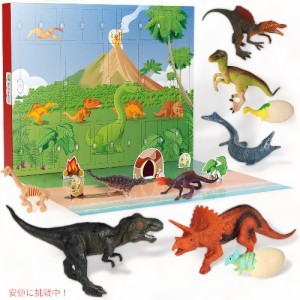 恐竜アドベントカレンダー 子供用 クリスマスまでのカウントダウン アドベントカレンダー Countdown to Advent Calendars Dino Toy