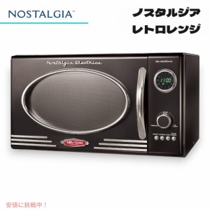 ノスタルジア Nostalgia レトロ カウンタートップ Retro Countertop 電子レンジ ブラック Microwave Oven Large 800W Black