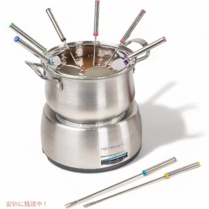 ノスタルジア Nostalgia チーズ＆チョコレート用 8カップ 電気フォンデュ 鍋セット 8-Cup Electric Fondue Pot Set