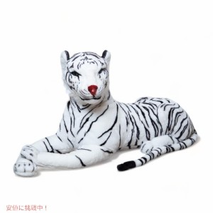 メリッサ＆ダグ ホワイトタイガー ぬいぐるみ トラのぬいぐるみ Melissa & Doug Giant Siberian White Tiger Lifelike Stuffed 5 feet