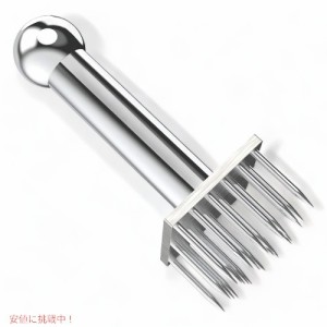 Meat Tenderizer ミートテンダライザー 肉たたき 28ステンレス鋼 Professional with 28 Stainless Steel Sharp Needle Blade Mallet