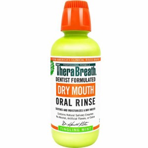 TheraBreath Oral Rinse, Tingling Mint, 16 fl oz / セラブレス ドライマウス用 オーラルリンス [ティングリングミント] マウスウォッシ