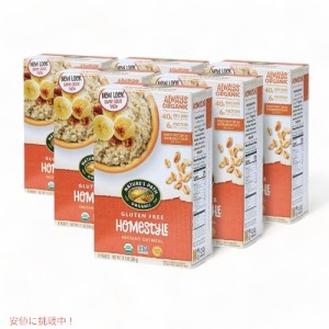 ネイチャーズパス Nature’s Path オーガニック グルテンフリー [Homestyle] インスタント オートミール 320g x6箱 Organic Gluten Free 