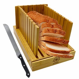 竹製パンスライサー  ステンレススチールナイフ付き