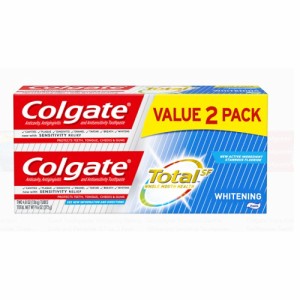コルゲート トータルホワイトニング トゥースペースト 4.8oz × 2本セット 歯磨き粉 Colgate Total Whitening Toothpaste Twin Pack (pas