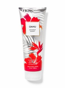 【 Bath & Body Works 】バスアンドボディワーク [オアフ ココナッツ サンセット] ボディクリーム 8 oz / 226 g OAHU COCONUT SUNSET Ult