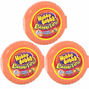 【3個セット】HUBBA BUBBA Bubble Tape Gum 6FT ハバ・ババ バブルガム テープ サワー タンジートロピカル味 2oz 1.82メートル (6フィー