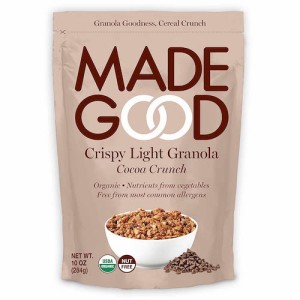 MadeGood クリスピー ライト グラノーラ ココアクランチ 284g / 10oz オーガニック ビー Crispy Light Granola