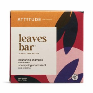 Attitude アティテュード リーブズバー ナリッシングシャンプー 113g(4oz) 固形シャンプー / LEAVES BAR Nourishing Shampoo Bar