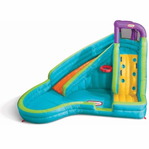 大型ビニールプール スラム＆カーブ ウォータースライ ダー Little Tikes ビニールプール 家庭用プール スライダープール すべり台付きプ