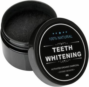 Lythor オーガニック 活性炭 ホワイトニング 歯磨き粉 30g ココナッツ チャコールパウダー Teeth Whitening Charcoal Powder