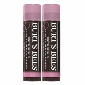 【2本セット】Burt’s Bees 100% Natural Tinted Lip Balm, Pink Blossom 2 Tubes バーツビーズ ティンテッドリップバーム [ピンクブロッ