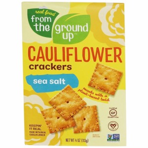 From the Ground Up Cauliflower Crackers Sea Salt - 4 oz. / フロムザグラウンドアップ カリフラワー クラッカー [シーソルト] 113g