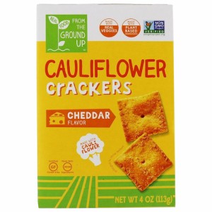 From the Ground Up Cauliflower Crackers Cheddar - 4oz/ フロムザグラウンドアップ カリフラワー クラッカー [チェダー] 113g