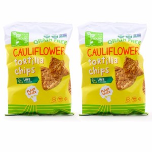 [2袋セット] From the Ground Up Cauliflower Tortilla Chips Lime - 4.5oz/ フロムザグラウンドアップ カリフラワー トルティーヤチップ