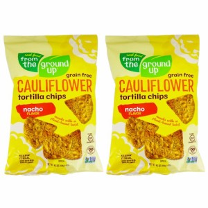 [2袋セット] From the Ground Up Cauliflower Tortilla Chips Nacho - 4.5 oz. / フロムザグラウンドアップ カリフラワー トルティーヤチ