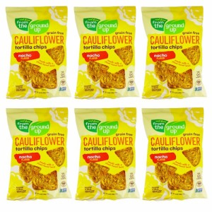 [6袋セット] From the Ground Up Cauliflower Tortilla Chips Nacho - 4.5 oz. / フロムザグラウンドアップ カリフラワー トルティーヤチ