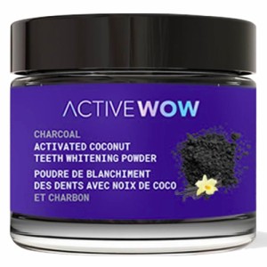 アクティブワオ Active Wow 活性炭 歯磨き粉 ホワイトニング チャコールパウダー [バニラ] 20g アクティブ ワオ 歯 ホワイトニング  歯の