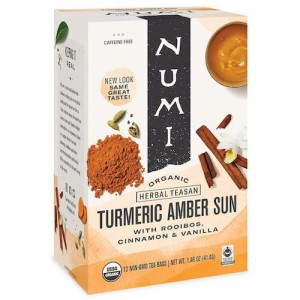 Numi ヌミ オーガニック ハーブティー [ターメリックアンバーサン] 12ティーバッグ入り Turmeric Amber Sun