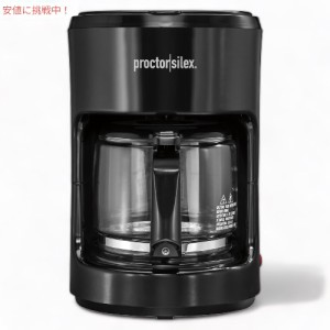 Proctor Silex ドリップコーヒーメーカー 10杯 ガラスカラフェ ブラック 48351PS