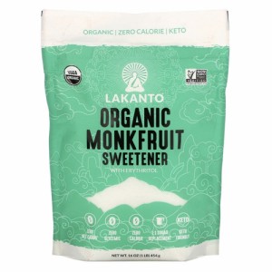 ラカント モンクフルーツ オーガニック甘味料 Lakanto, Organic Monkfruit Sweetener, 16 oz (454 g)