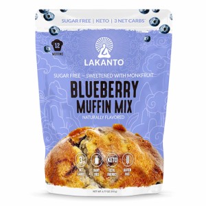 Lakanto ラカント ブルーベリーマフィンミックス 砂糖不使用 ラカンカの甘み 192g（6.77oz） / Sugar Free Blueberry Muffin Mix Sweeten