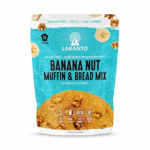 Lakanto ラカント バナナナッツマフィン＆ブレッドミックス 砂糖不使用 ラカンカの甘み 200g（7.06oz） / Sugar Free Banana Nut Muffin 