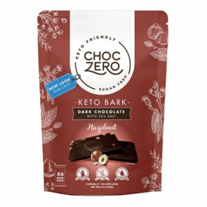 ChocZero Dark Chocolate Hazelnut Keto Bark 6oz / チョクゼロ ダークチョコレート ヘーゼルナッツ ケトバーク 170g（6個入り）