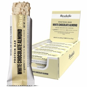 Barebells ベアベル プロテインバー [ホワイトチョコレートアーモンド] 12本入り 砂糖不使用 Protein Bars White Chocolate Almond 12 Co