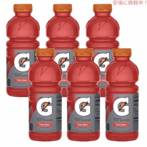 【お得な6本】Gatorade Fruit Punch Sports Drink -20 fl oz Bottles / ゲータレード スポーツドリンク [フルーツパンチ味] 591ml