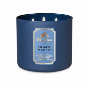 バスアンドボディワークス Bath&Body Works SWEATER WEATHER 3-Wick Candle 特大キャンドル