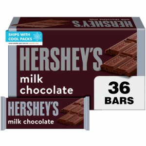 HERSHEY’S ミルクチョコレート キャンディーバー 1.55 オンス (36個) Milk Chocolate Candy Bars