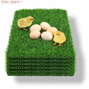 DenForste 鶏のネストボックスパッド Chicken Nesting Pads for Chicken Coop [洗える人工芝の巣パッド] 6個