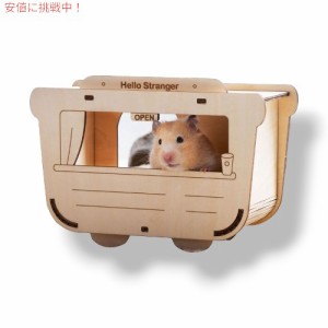 Dxcaicc ハムスターバスウッドハウス Hamster Basswood House 小動物の創造性のための DIY ハムスター木製隠れ家手作り