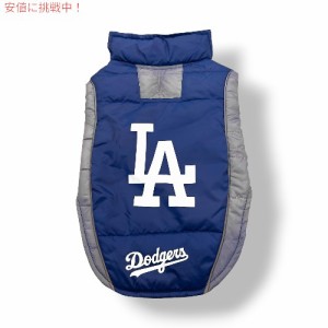ロサンゼルス ドジャーズ Pets First MLB Los Angeles Dodgers Puffer Vest for Pets ペット用パファー ベスト (ミディアム)
