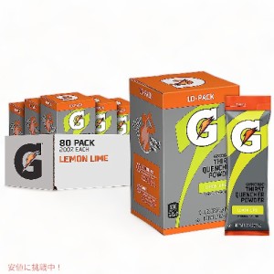 Gatorade ゲータレード Thirst Quencher Powder サースト クエンチャー パウダー Lemon Lime レモンライム 12オンス 10個入り （8箱セッ