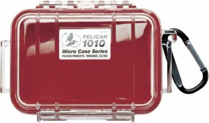 ペリカン 1010 マイクロケース [レッド/クリア] Pelican 1010 Micro Case [Red/Clear] 1010-028-100