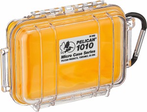 ペリカン 1010 マイクロケース [イエロー/クリア] Pelican 1010 Micro Case [Yellow/Clear] 1010-027-100