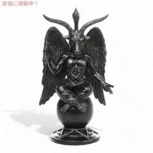 バフォメット ホーンドサバティックヤギ ソルブエとコグラ像 高さ10インチ インテリア オブジェ 置物 Baphomet Horned Sabbatic Goat Sol