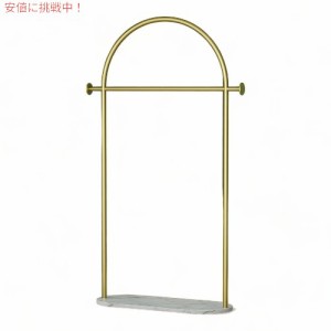 カイゾ 大理石ベース 台座付き ゴールド 洋服ラック 衣類ラック HKaikzo Gold Clothing Rack with Marble Base ?coat rack 1